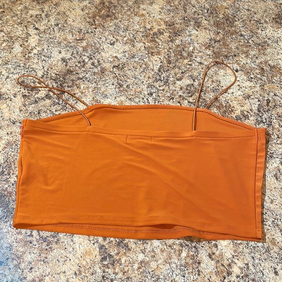 🌟5 for $25🌟 Open Edit Crop Tank in Rust Ember - Picture 3 of 5